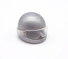 Playmobil grey motorcycle helmet with glasses