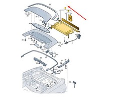 Plateau de coffre de toit souple AUDI A5 MK2 Cabrio 8W7863657 NEUF ORIGINE