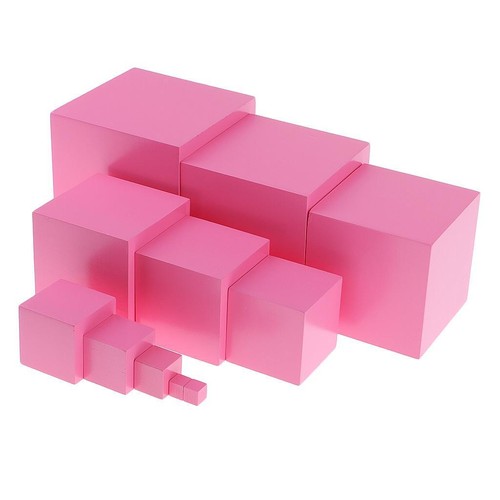 Cubes bois tour rose - tour,
