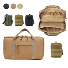 Tactical Gun Case Pistolet Étui En Cuir Rembourré Handgunner Tote Bag + Mohr Bag