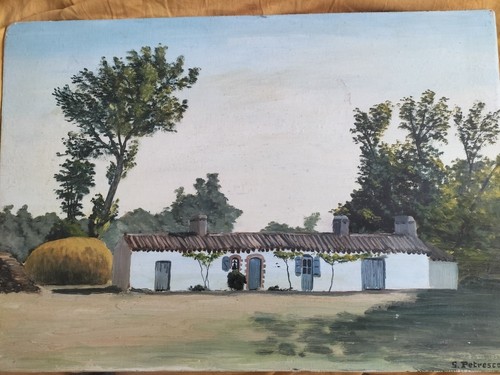 Tableau peinture l huile - tableau, à