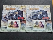 TIMBRE BURUNDI TRAIN À VAPEUR