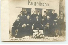 Germany - RPPC - ENTREAHN - Kegelbahn - bowling game - bowls