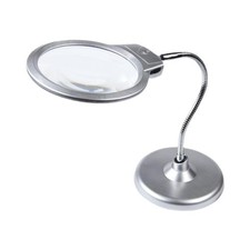 Loupe avec lampe de bureau LED
