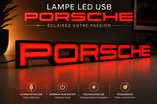 Lampe led porsche 65cm - led, usb