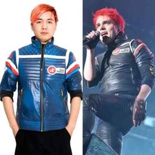 My Chemical Romance Party Poison Jacket Costume Version Blue / Black S-2XL Hot