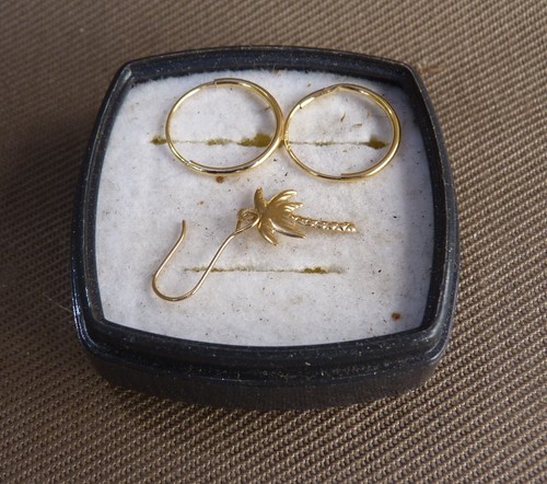 Paire boucle oreille or - de,
