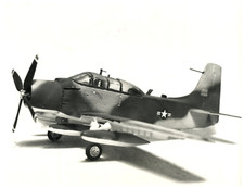 Model D&#039;airplane Silver Print 18x24 Circa 1960 T