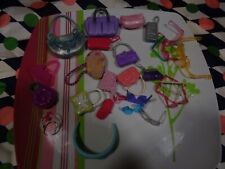 lot=26=barbie or model dollhouse bags=26piece glasses