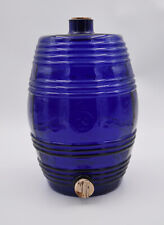 Cobalt blue barrel bottle 10 L glassware of the Loire and Rhone Rive de Gier