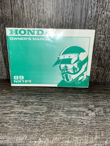Honda nx125 owner - honda, manual