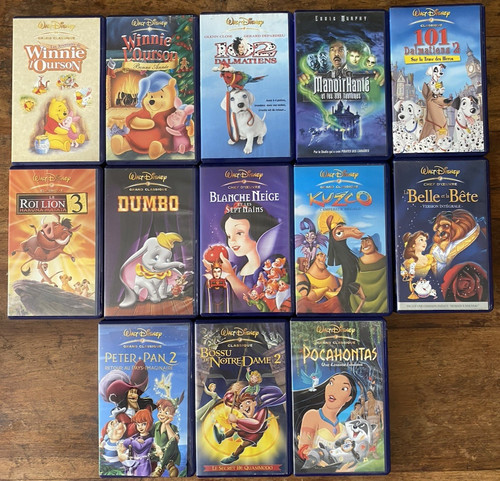 Lot vhs disney boîtiers - lot, 13