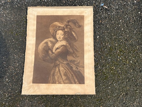 Gravure ancienne portrait - , de