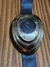 CK Calvin Klein Oval Gold-Tone