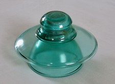 ISOLATEUR en VERRE, design, ancien isolateur VHT 22T, verre très épais, lampe .