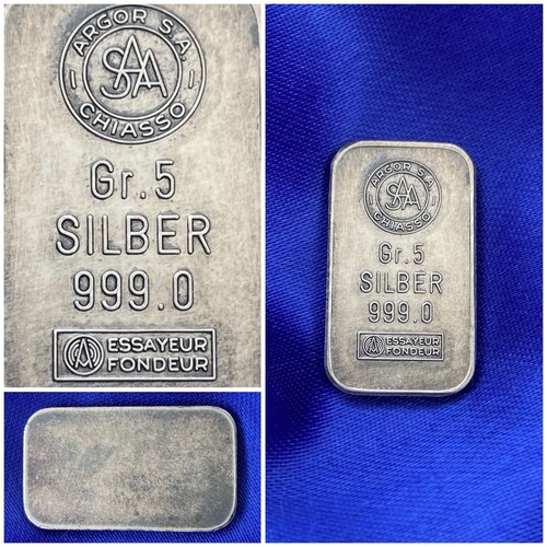 Lingot argent pur - argent, swiss