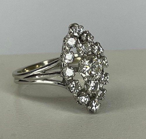 Bague marquise gris 18 - bague, k