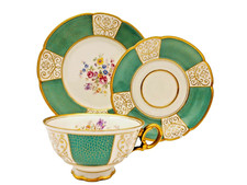 Seltmann Teacup Saucer & Desert Plate Set - Weiden  US Zone Occupation