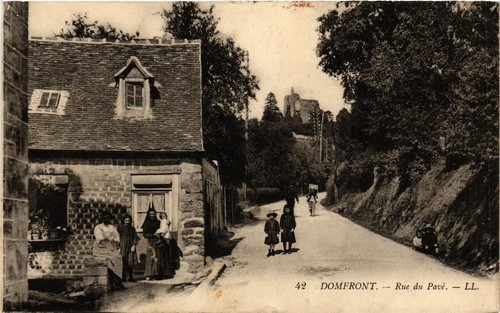 Cpa domfront rue du pave - domfront,