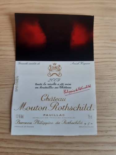 étiquette vin chateau mouton - vin,