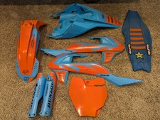 2016-2023 Ktm 65 Sx Blue Plastics Kit With Guts Seat Cover-read Description