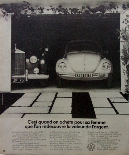 Publicité voiture vw - publicité,