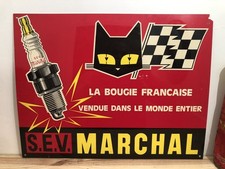 Ancienne plaque SEV MARCHAL -no bidon d’huile bougie thermometre tole emaillee