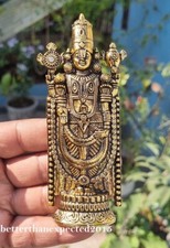 Tirupati Balaji Fin Métal Finition Idol Décoratifs Modèle Artisanal Tirup-12.7cm