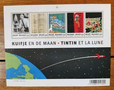 Herge Feuille 5 Timbres Tintin