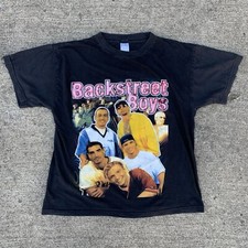 Vintage 90’s Backstreet Boys Double Sided Rap Tee Concert Tour Shirt Size XL