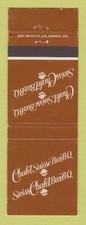 Matchbook Cover - Chalet Suisse BBQ