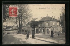 Old postcard Joinville-le-Pont, La Poste 1914 