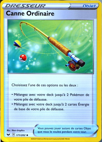 Carte pokémon 171 202 canne - carte,