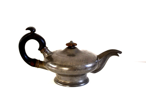 Ancienne théière étain - théière,