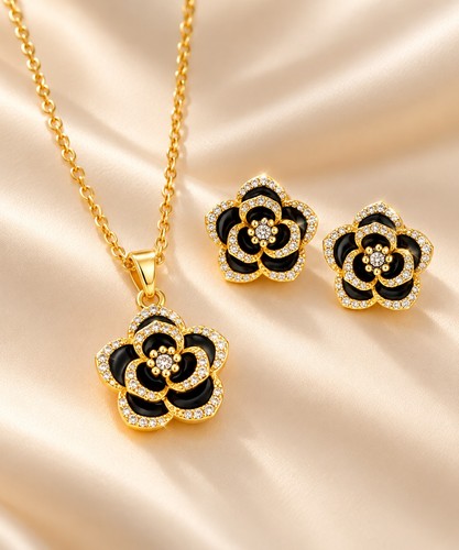 Parure bijoux femme acier - parure,