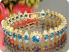 Blue Sapphire Bracelet 29x4-8