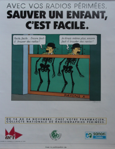 Affiche tintin collecte - affiche,