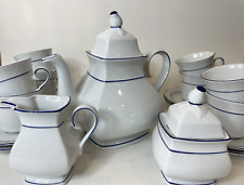 Winterling Bavaria Porcelain Coffee Set Germany Rose Shape Lids