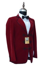 Veste De Fumeur Rouge Pour Homme Blazers Designer Vêtements De Fête Manteaux