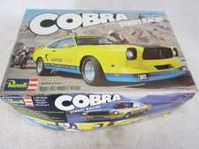 Vintage 1977 Revell Mustang COBRA Street Racer Monroe Shock plastic model kit