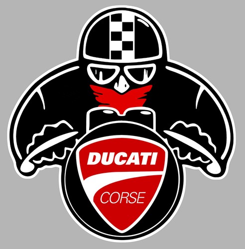 Ducati corse biker sticker - corse,
