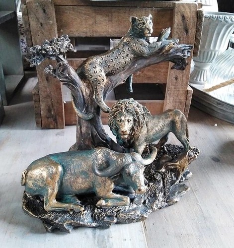 Statue bureau figurine lion - bureau,