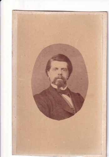Photo cdv homme brun - homme,