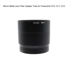 58mm Lens Filter Adapter Tube UV CPL ND Lens Filter Tube for Powershot G10 G11