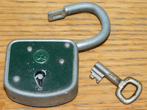 Vintage cadenas vert serrure - cadenas,