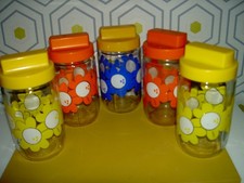 LOT de 5 POT BOCAL en verre