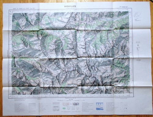 Carte ign aiguilles 1952 - ign,