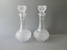 2 carafes à vin, cristal