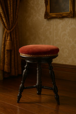 Tabouret piano ancien