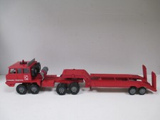 BERLIET T12 CONVOI POMPIER + PORTE CHAR CHARGEUR ENGIN par SOLIDO VEREM au 1/50